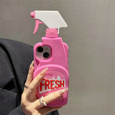 3D Stereo Cleaner Silicone Case for iPhone
